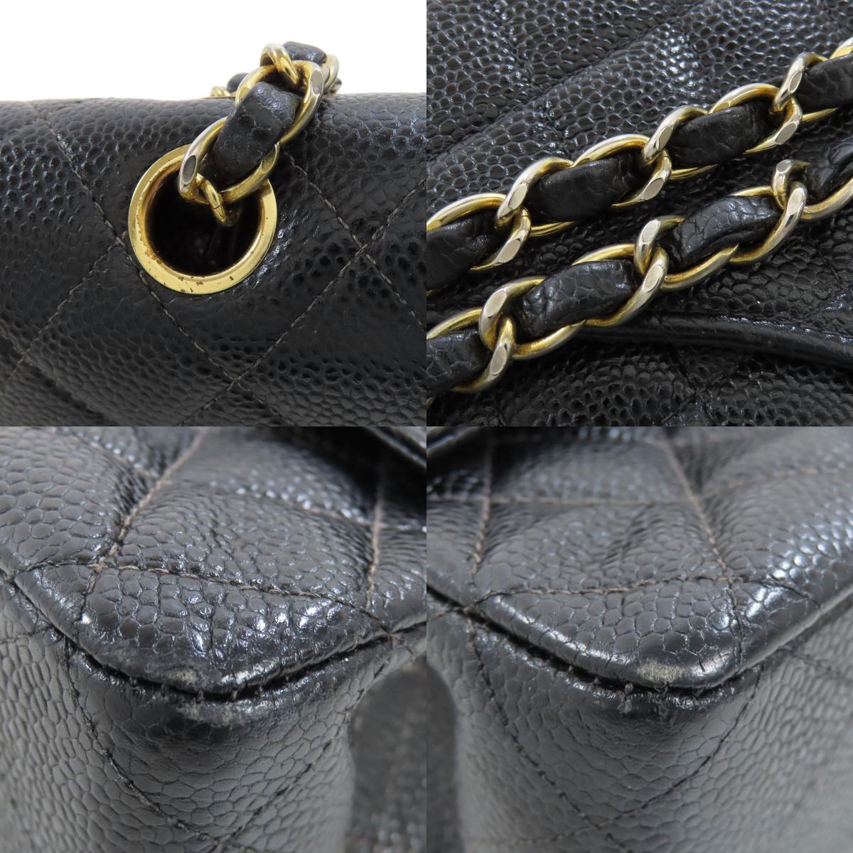 CHANEL ChainShoulder GoldHardware Shoulder Bag Grained Calfskin Skin Ladies [Used]