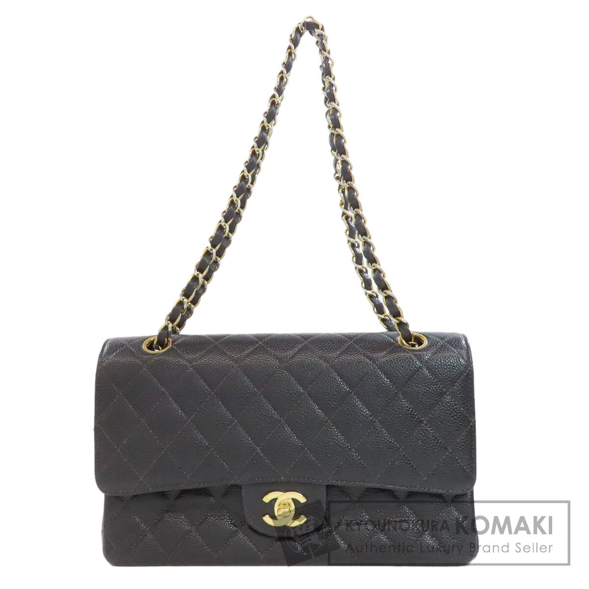 CHANEL ChainShoulder GoldHardware Shoulder Bag Grained Calfskin Skin Ladies [Used]