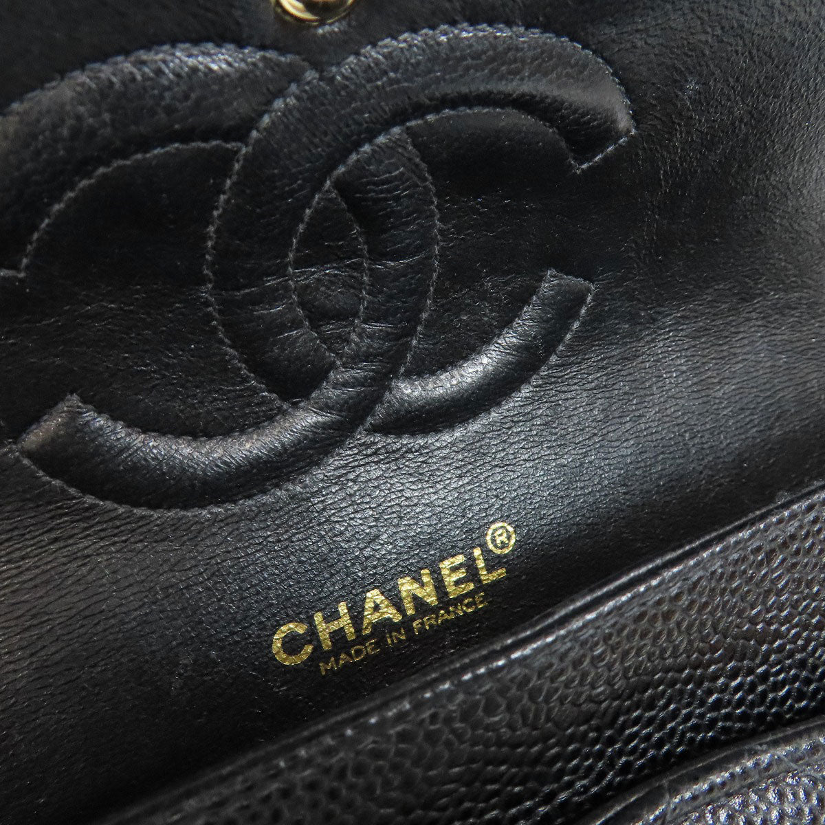 CHANEL ChainShoulder GoldHardware Shoulder Bag Grained Calfskin Skin Ladies [Used]