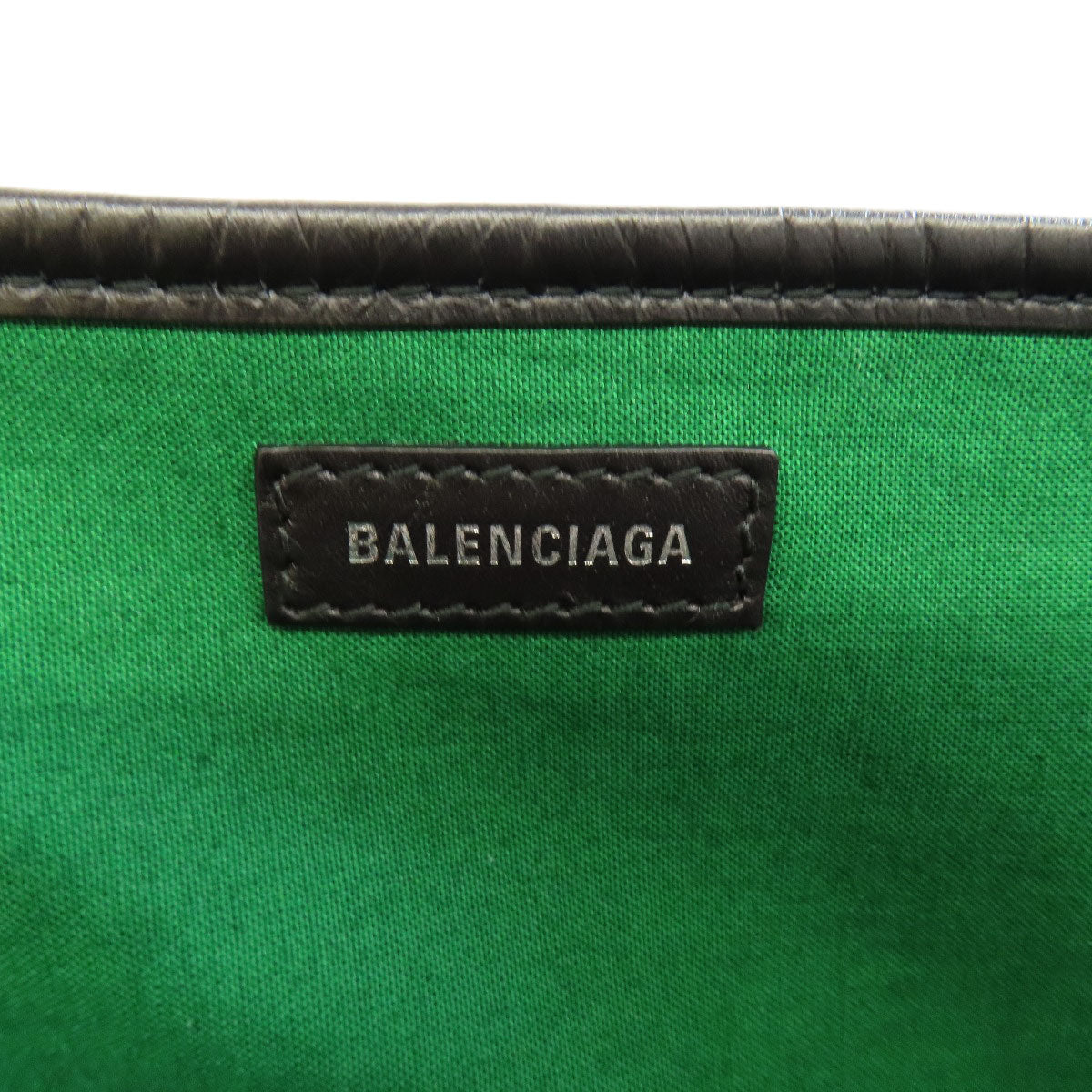 BALENCIAGA  339933 Handbag NAVY CABAS S wool Ladies