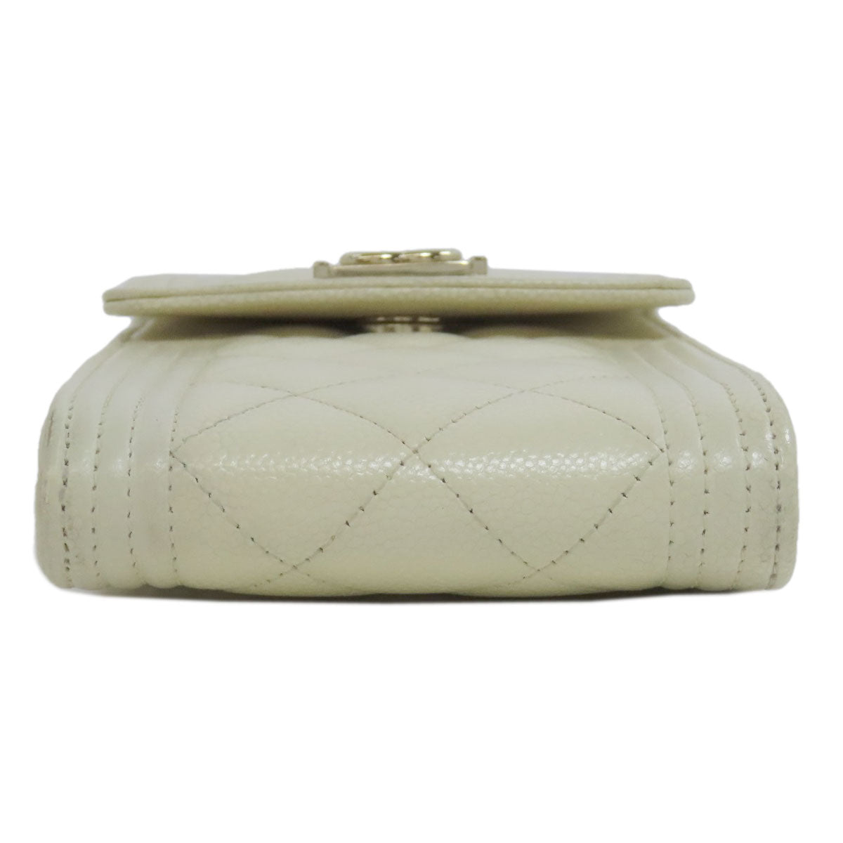 CHANEL Boy Chanel GoldHardware Smartphone case Grained Calfskin Skin Ladies [Used]