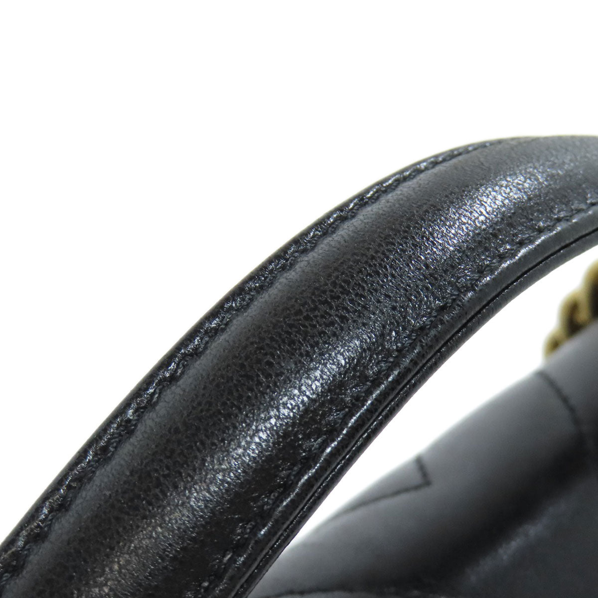 CHANEL V Stitch GoldHardware 2WAY Shoulder Bag Lambskin Ladies [Used]