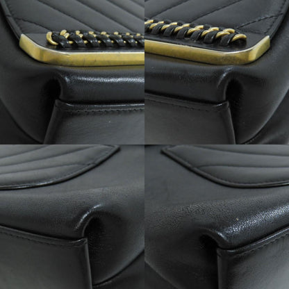 CHANEL V Stitch GoldHardware 2WAY Shoulder Bag Lambskin Ladies [Used]