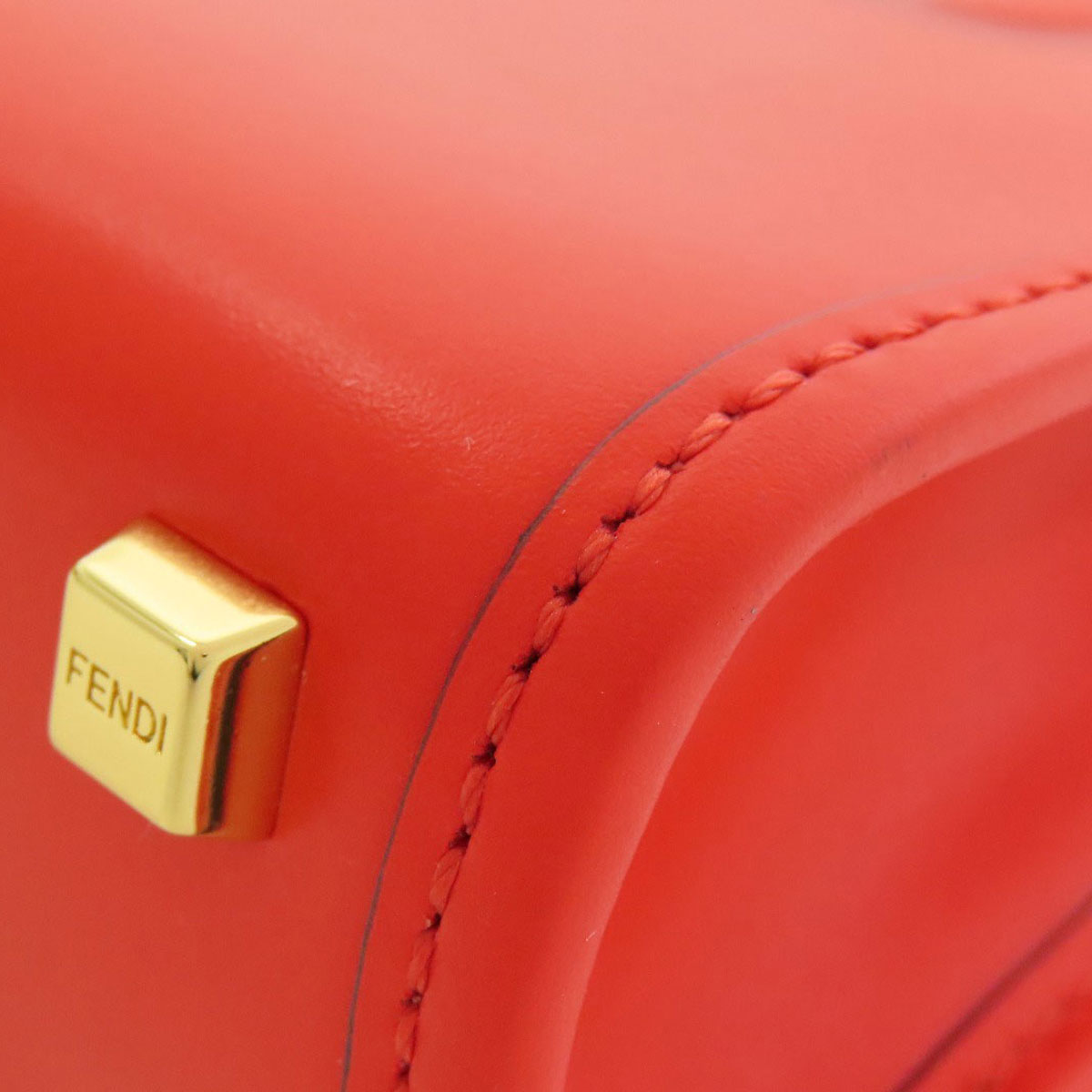 FENDI Sunshine Shopper Mini 2WAY Handbag Leather Ladies [Used]