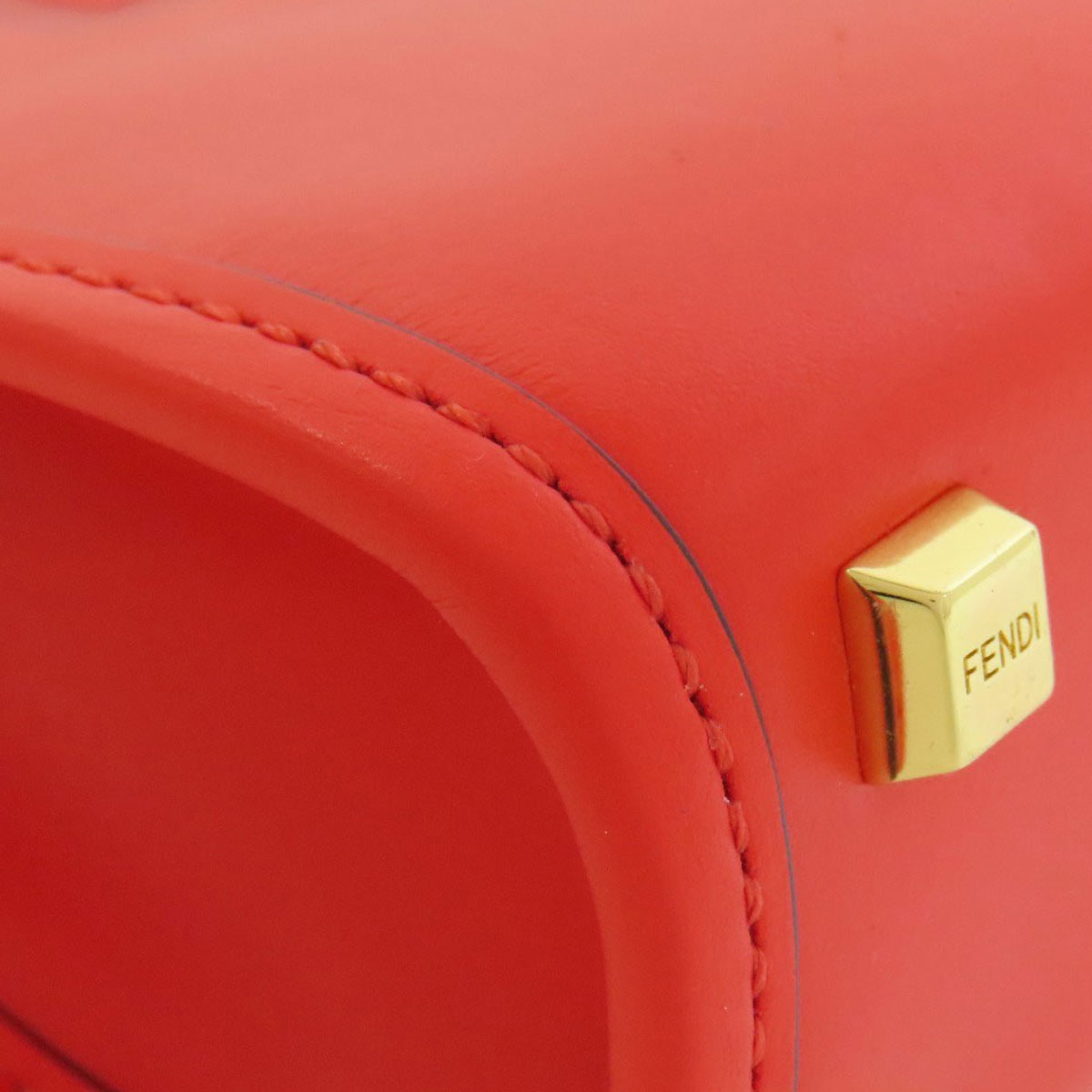FENDI Sunshine Shopper Mini 2WAY Handbag Leather Ladies [Used]