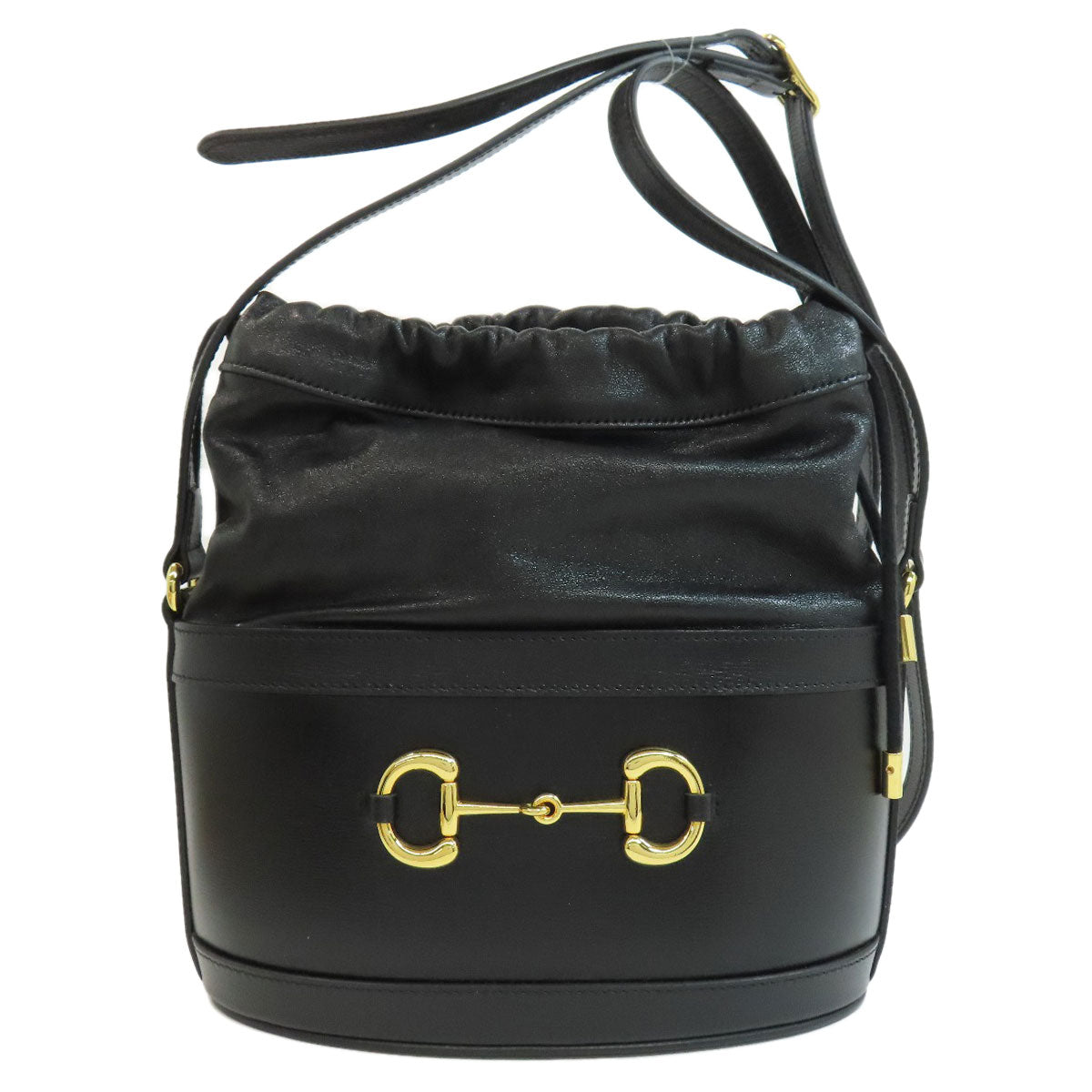 グッチ 602118 ホースビット バケットバッグ ロングショルダー ショルダーバッグ レザー レディース 【中古】【GUCCI】