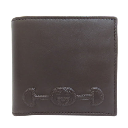 GUCCI  295597 Bifold Wallet No Coin Pocket Horsebit Leather mens