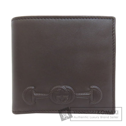 GUCCI  295597 Bifold Wallet No Coin Pocket Horsebit Leather mens