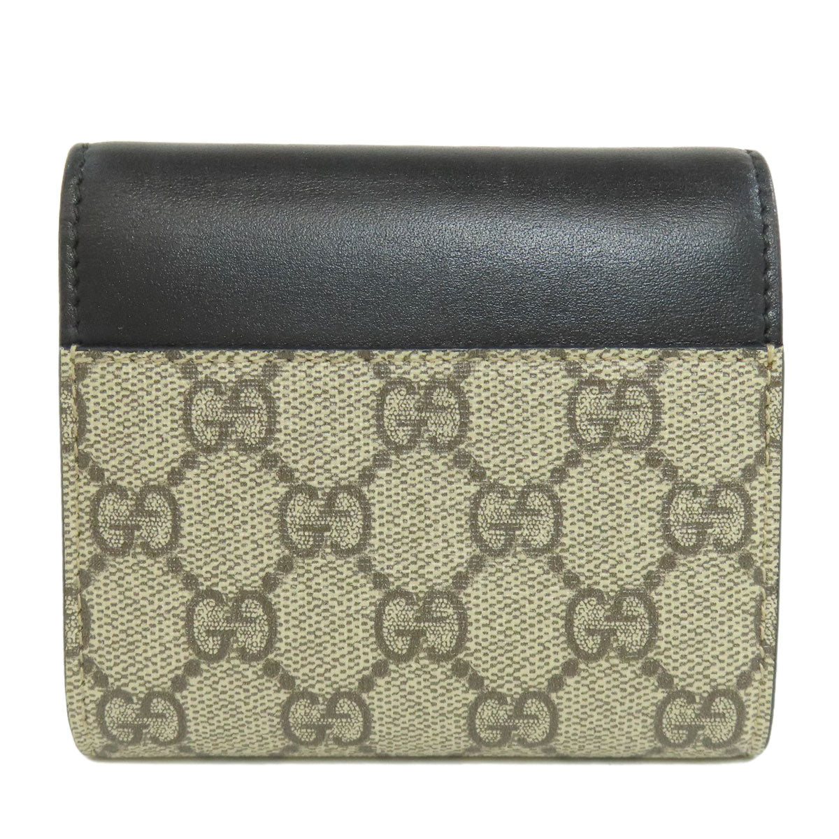 GUCCI  453155 Bifold Wallet with Coin Pocket GG Supreme PVC LeatherLadies