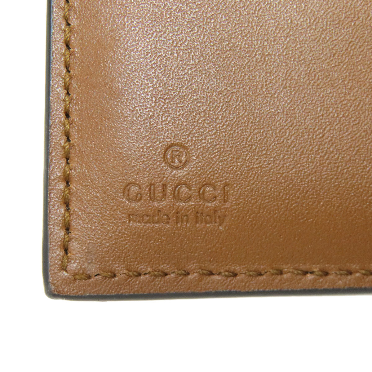 GUCCI  453155 Bifold Wallet with Coin Pocket GG Supreme PVC LeatherLadies