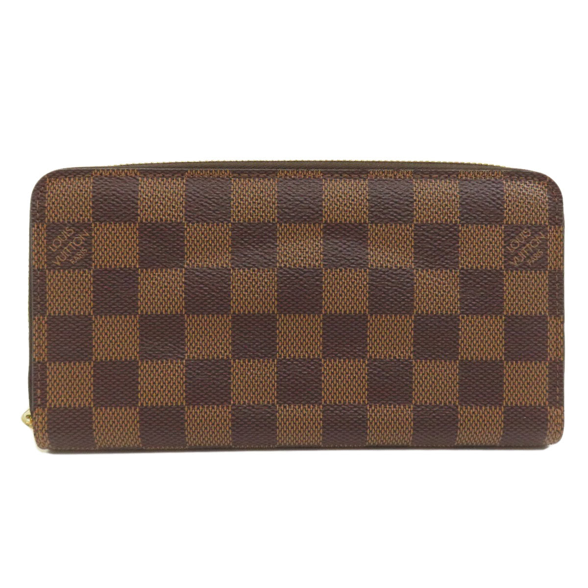 LOUIS VUITTON  N60015 Long wallet (with coin pocket) Zippy wallet old Damier canvas Ladies