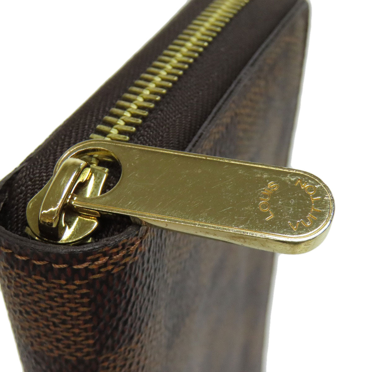 LOUIS VUITTON N60015 Zippy wallet old Long wallet (with coin pocket) Damier canvas Ladies [Used]