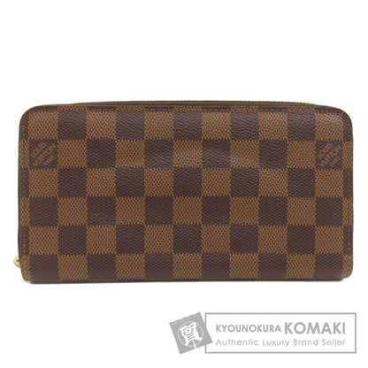 LOUIS VUITTON  N60015 Long wallet (with coin pocket) Zippy wallet old Damier canvas Ladies