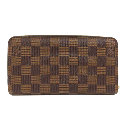 LOUIS VUITTON  N60015 Long wallet (with coin pocket) Zippy wallet old Damier canvas Ladies