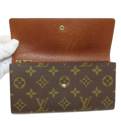 LOUIS VUITTON  M61723 Long wallet (with coin pocket) Portefeiulle Creddy Monogram canvas Ladies