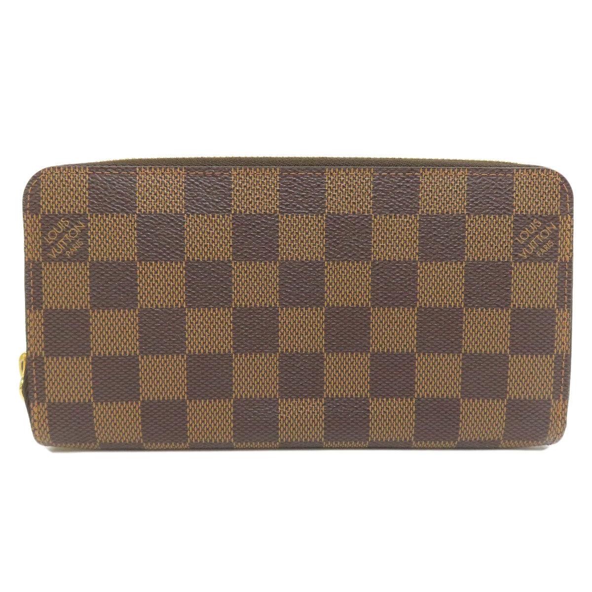 LOUIS VUITTON  N60015 Long wallet (with coin pocket) Zippy wallet old Damier canvas Ladies