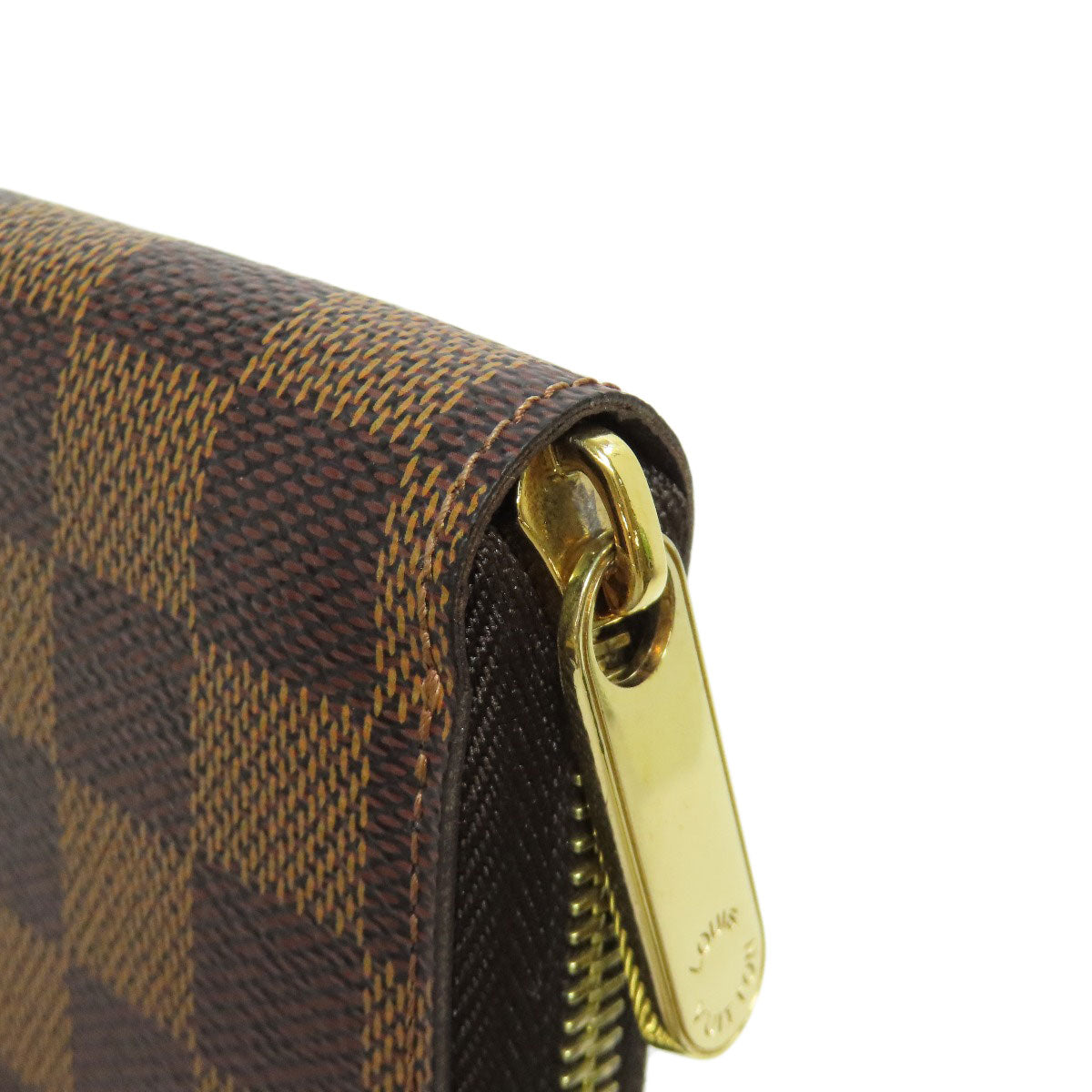 LOUIS VUITTON  N60015 Long wallet (with coin pocket) Zippy wallet old Damier canvas Ladies