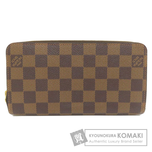 LOUIS VUITTON  N60015 Long wallet (with coin pocket) Zippy wallet old Damier canvas Ladies