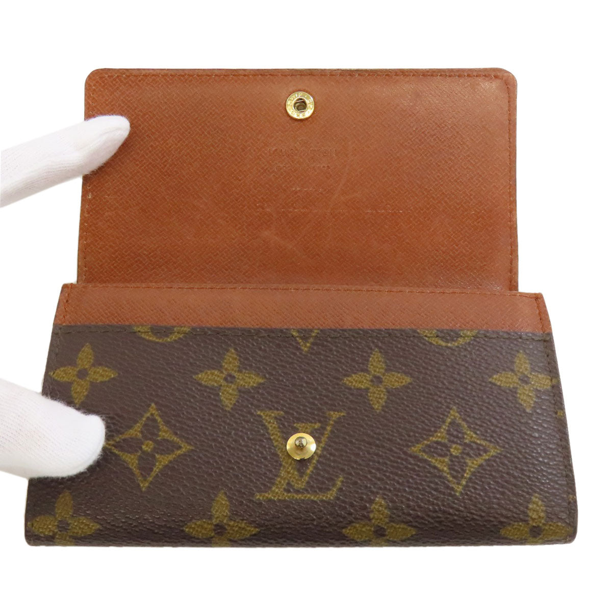 LOUIS VUITTON  M61735 Bifold Wallet with Coin Pocket Portonet Zip Monogram canvas Ladies