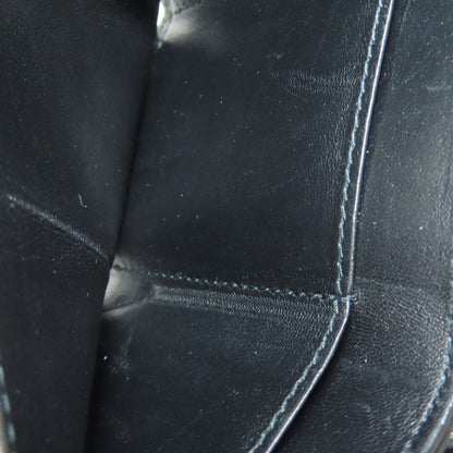 BALENCIAGA Tri-fold Wallet Embossed Bifold Wallet with Coin Pocket Leather Ladies [Used]