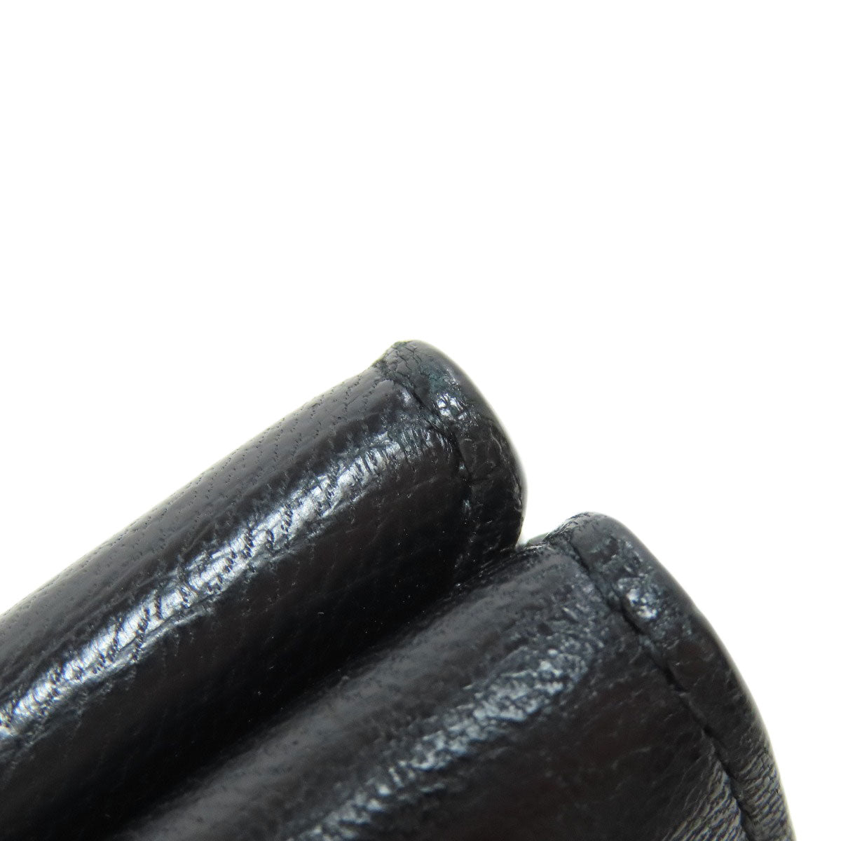 BALENCIAGA Tri-fold Wallet Embossed Bifold Wallet with Coin Pocket Leather Ladies [Used]