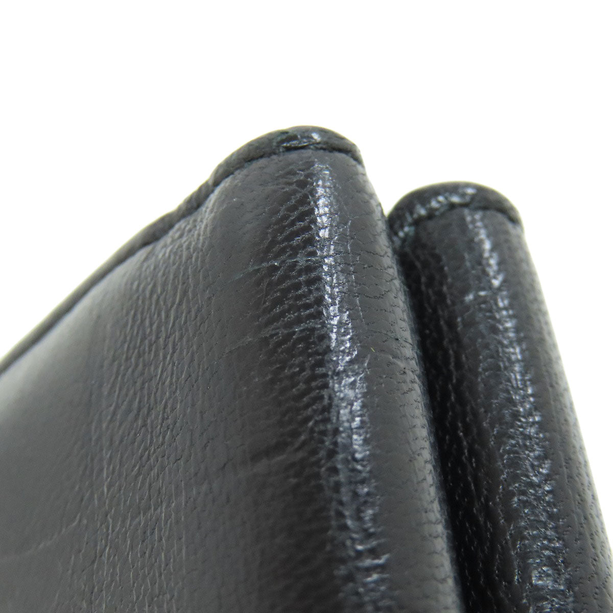 BALENCIAGA Tri-fold Wallet Embossed Bifold Wallet with Coin Pocket Leather Ladies [Used]