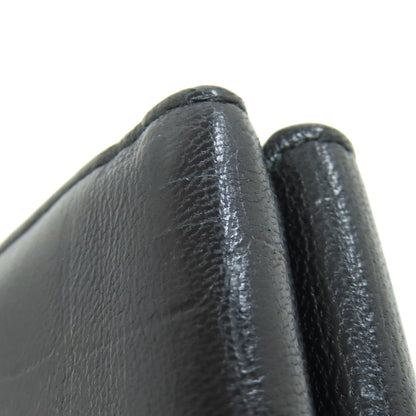 BALENCIAGA Tri-fold Wallet Embossed Bifold Wallet with Coin Pocket Leather Ladies [Used]