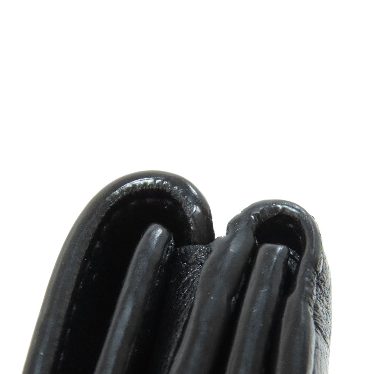 BALENCIAGA Tri-fold Wallet Embossed Bifold Wallet with Coin Pocket Leather Ladies [Used]