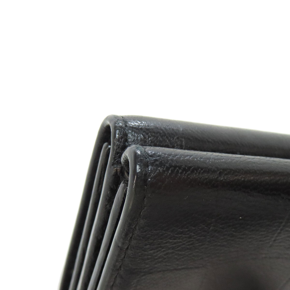 BALENCIAGA Tri-fold Wallet Embossed Bifold Wallet with Coin Pocket Leather Ladies [Used]