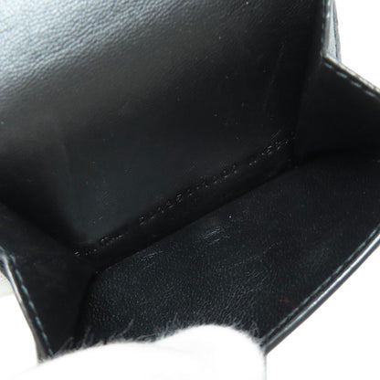 BALENCIAGA Tri-fold Wallet Embossed Bifold Wallet with Coin Pocket Leather Ladies [Used]