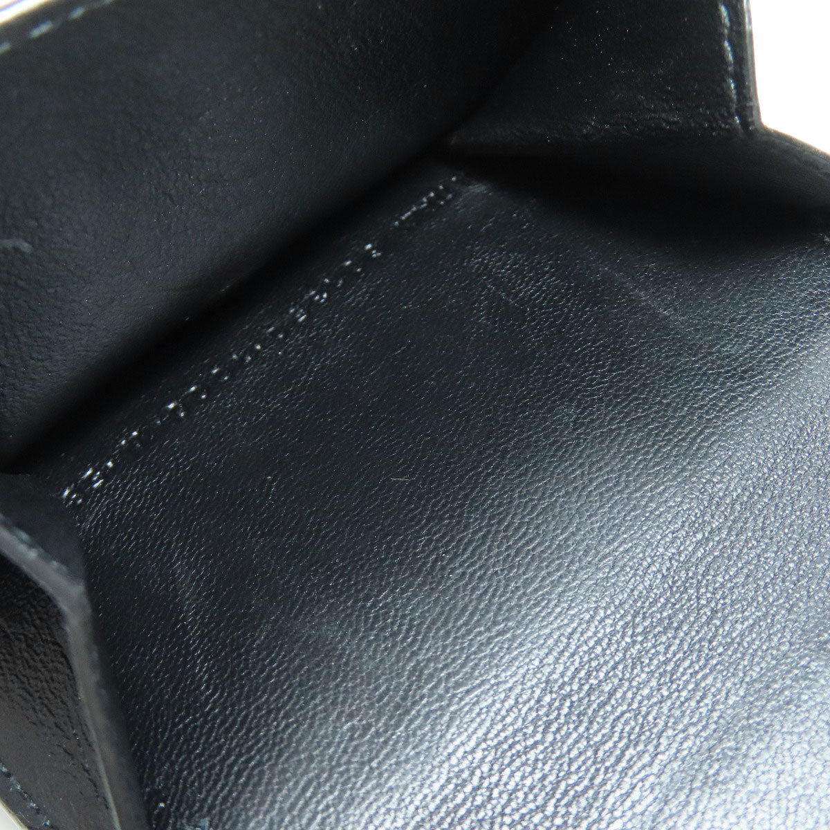 BALENCIAGA Tri-fold Wallet Embossed Bifold Wallet with Coin Pocket Leather Ladies [Used]