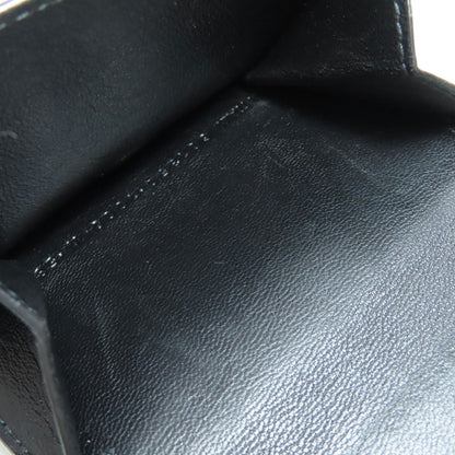 BALENCIAGA Tri-fold Wallet Embossed Bifold Wallet with Coin Pocket Leather Ladies [Used]