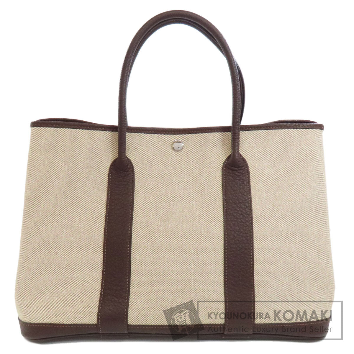 HERMES   Tote Bag Garden Party PM Silver Hardware Tower ash Ladies