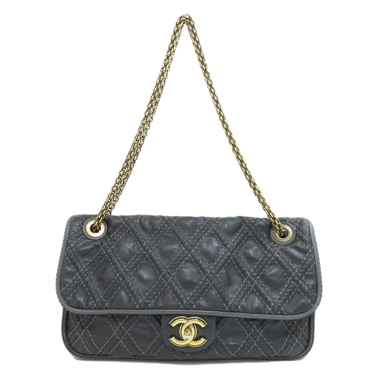 CHANEL   Shoulder Bag ChainShoulder COCO Mark GoldHardware Calf Ladies