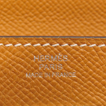 HERMES   Long wallet (with coin pocket) Kelly Wallet Long To Go SilverHardware Epsom Ladies