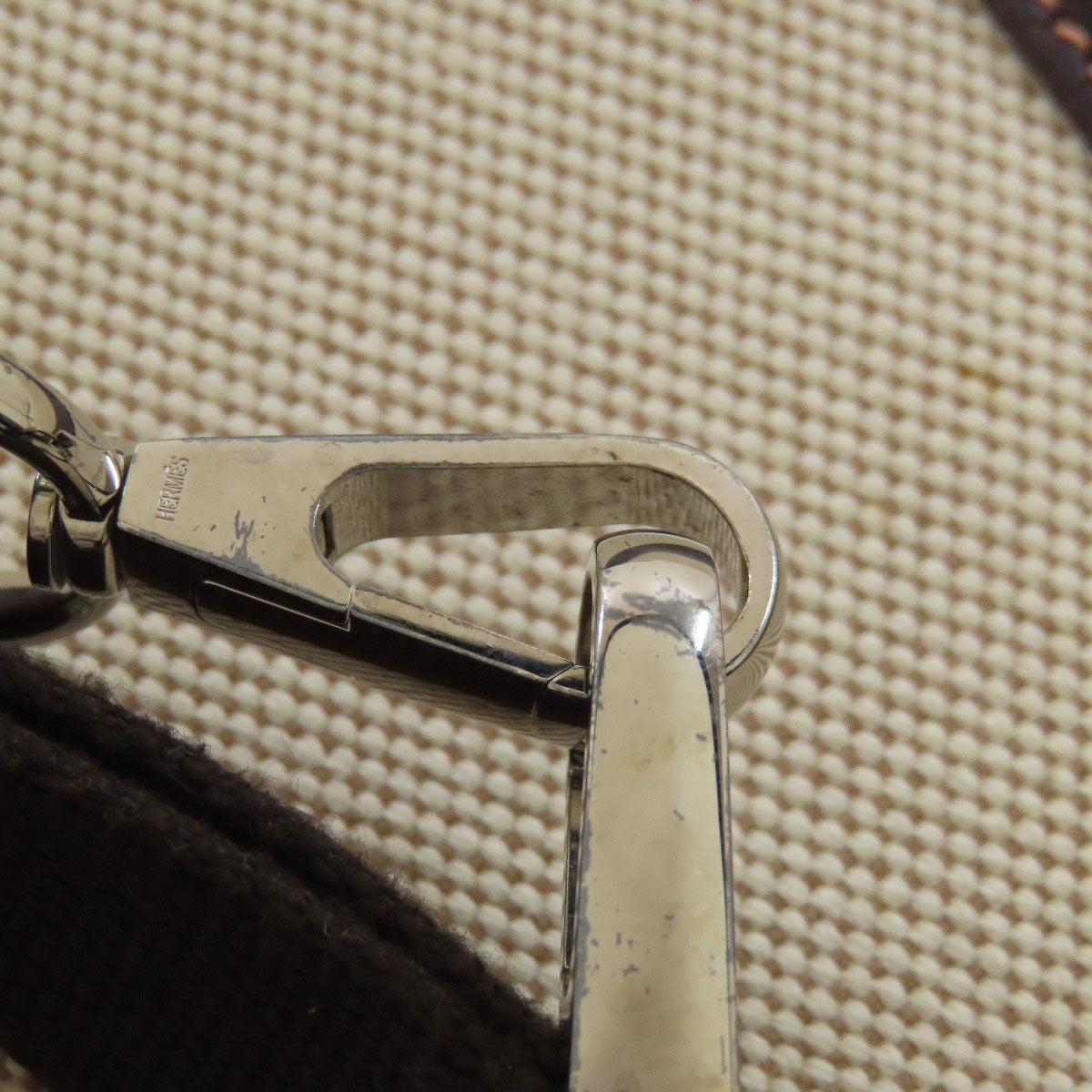 HERMES Garden File SilverHardware Handbag Tower ash Ladies [Used]