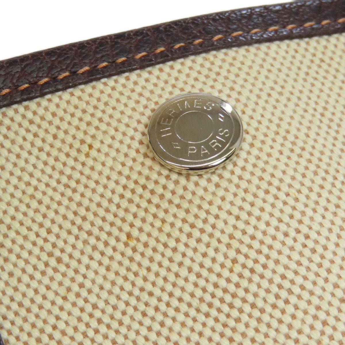 HERMES Garden File SilverHardware Handbag Tower ash Ladies [Used]
