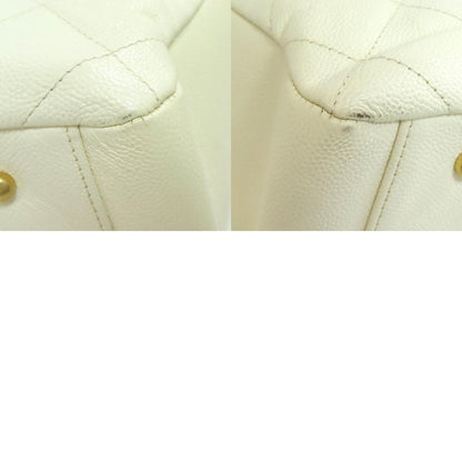 CHANEL Chain Tote GoldHardware 2WAY Tote Bag Grained Calfskin Skin Ladies [Used]