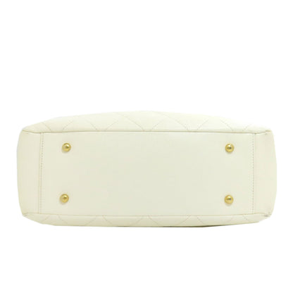 CHANEL Chain Tote GoldHardware 2WAY Tote Bag Grained Calfskin Skin Ladies [Used]