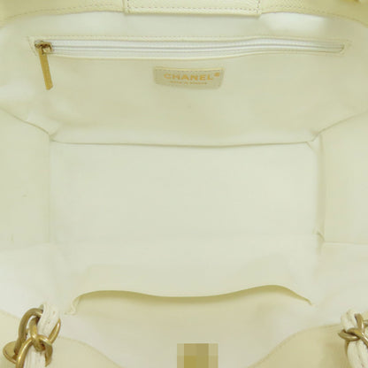 CHANEL Chain Tote GoldHardware 2WAY Tote Bag Grained Calfskin Skin Ladies [Used]