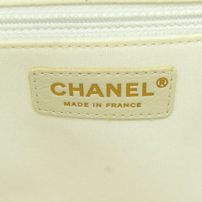 CHANEL Chain Tote GoldHardware 2WAY Tote Bag Grained Calfskin Skin Ladies [Used]