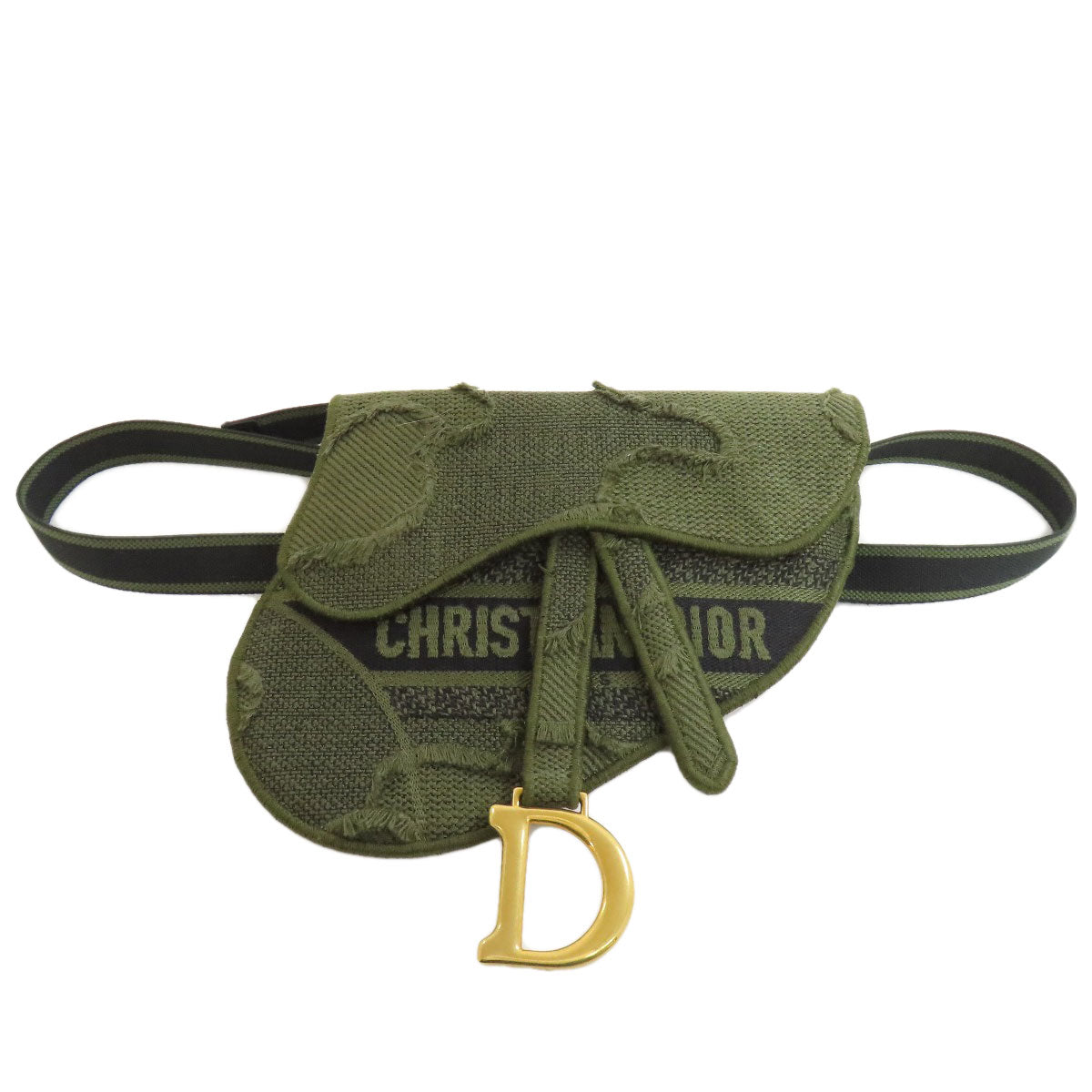 CHRISTIAN DIOR saddle Hip bag, waist bag Canvas Ladies [Used]