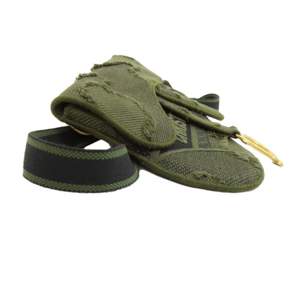 CHRISTIAN DIOR saddle Hip bag, waist bag Canvas Ladies [Used]