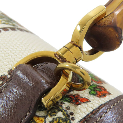 グッチ 681173 バンブーバッグ 100周年記念モデル ハンドバッグ キャンバス レディース 【中古】【GUCCI】