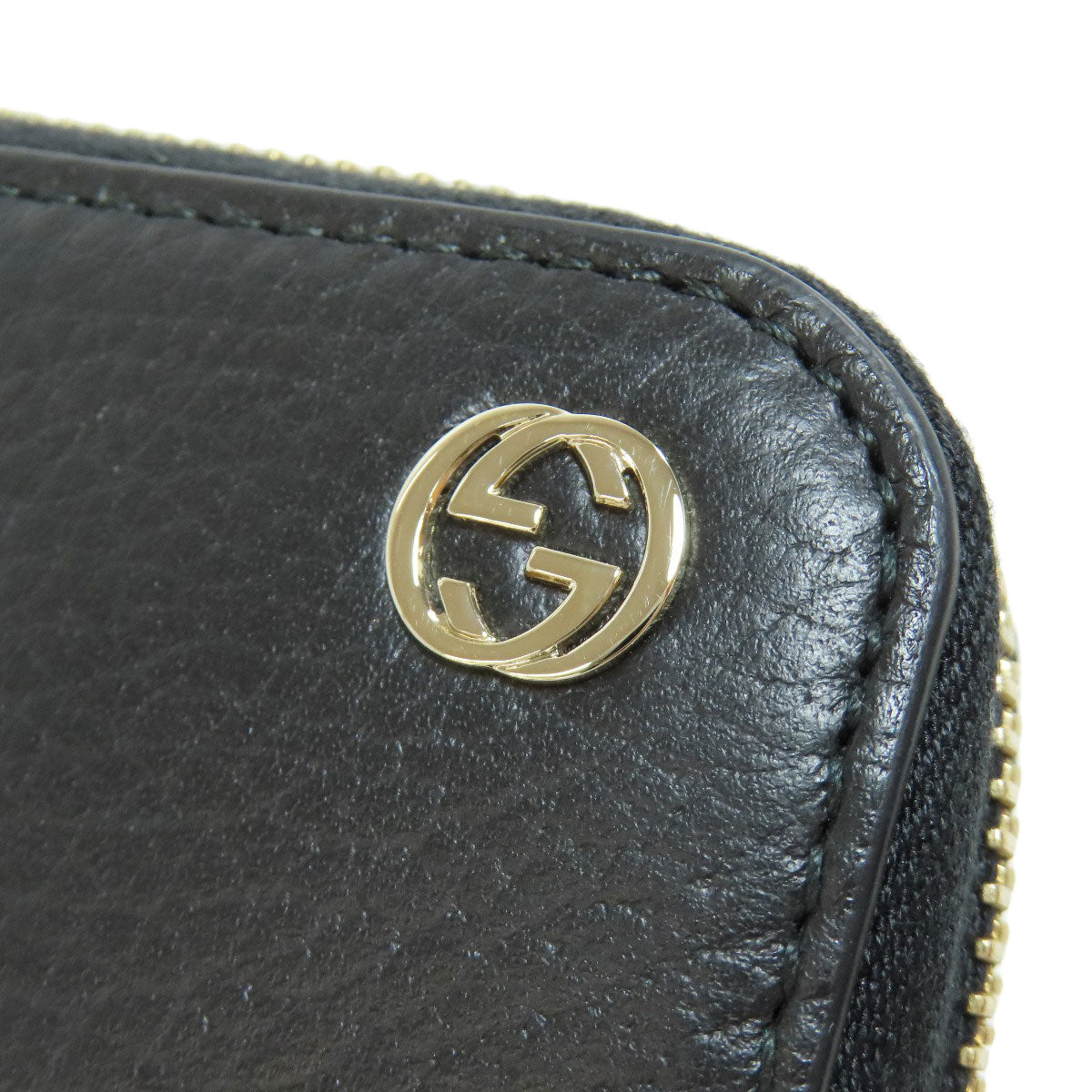 GUCCI 449347 Interlocking G Long wallet (no coin pocket) Leather Ladies [Used]