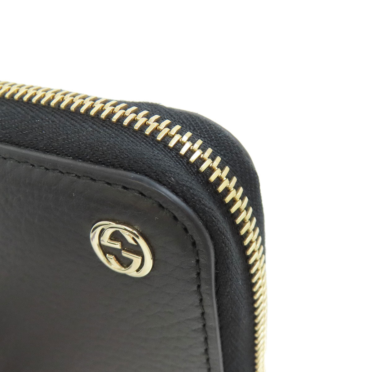 GUCCI 449347 Interlocking G Long wallet (no coin pocket) Leather Ladies [Used]