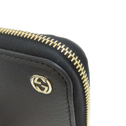 GUCCI 449347 Interlocking G Long wallet (no coin pocket) Leather Ladies [Used]