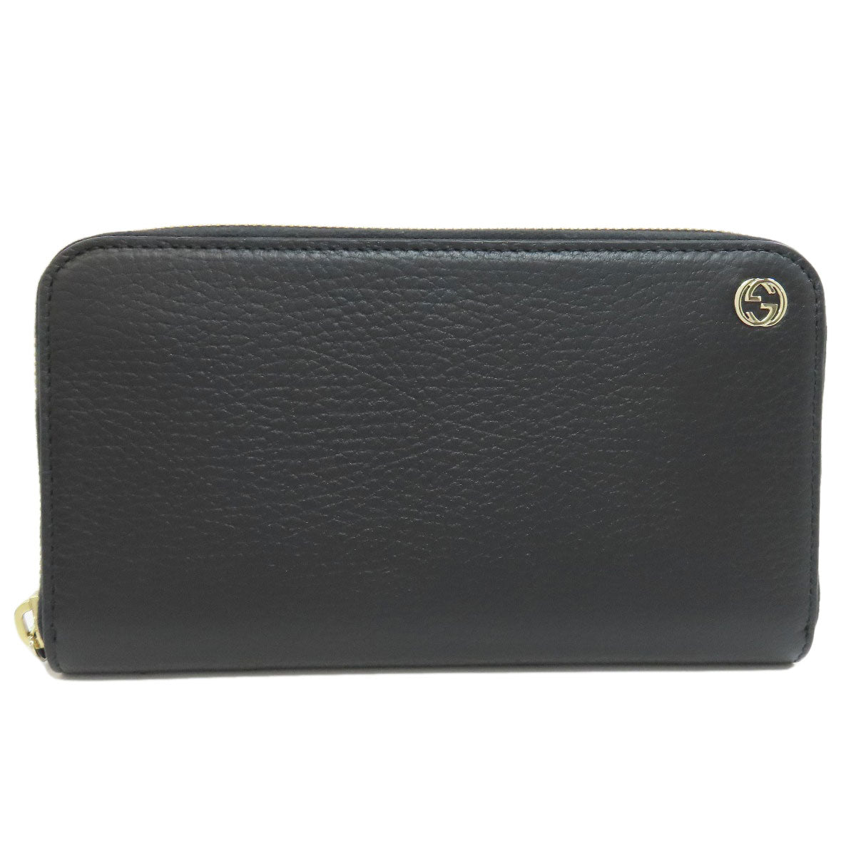 GUCCI 449347 Interlocking G Long wallet (no coin pocket) Leather Ladies [Used]