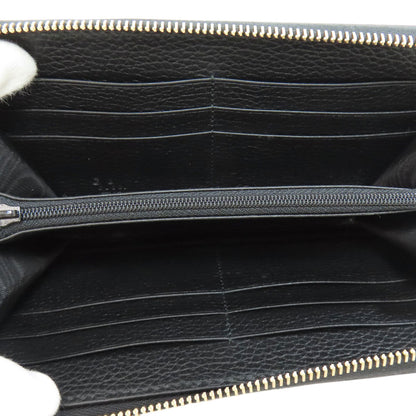 GUCCI 449347 Interlocking G Long wallet (no coin pocket) Leather Ladies [Used]