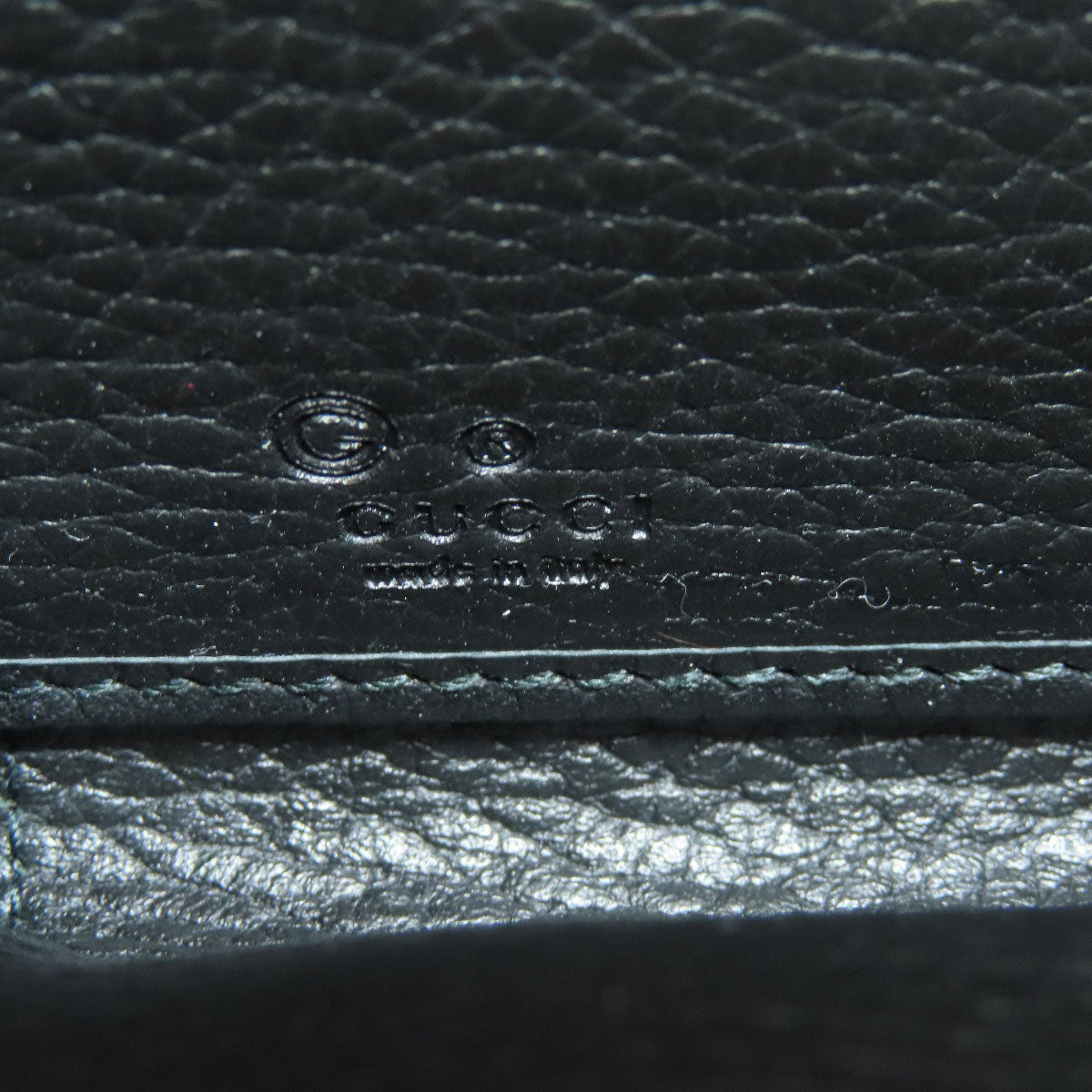 GUCCI 449347 Interlocking G Long wallet (no coin pocket) Leather Ladies [Used]